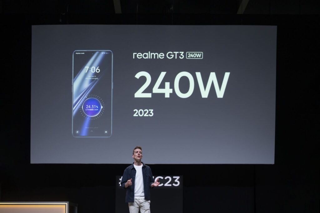 realme presenta el realme GT3 con la carga de 240W más rápida del mundo