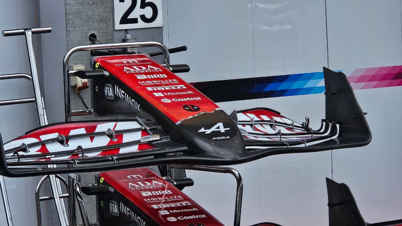 Cambios en los perfiles del alerón delantero del Alpine