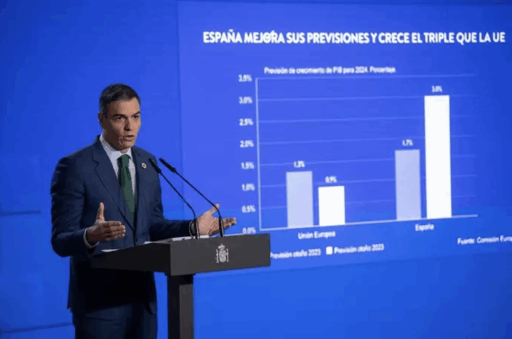 El presidente del Gobierno, Pedro Sánchez, durante una rueda de prensa posterior a la reunión del Consejo de Ministros, a 23 de diciembre de 2024, Europa Press