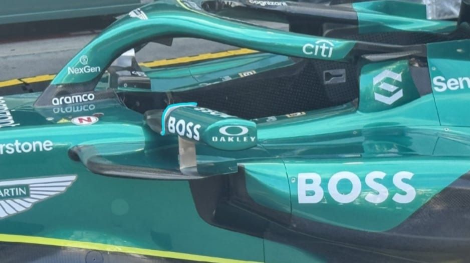 Novedades en los espejos retrovisores del AMR25