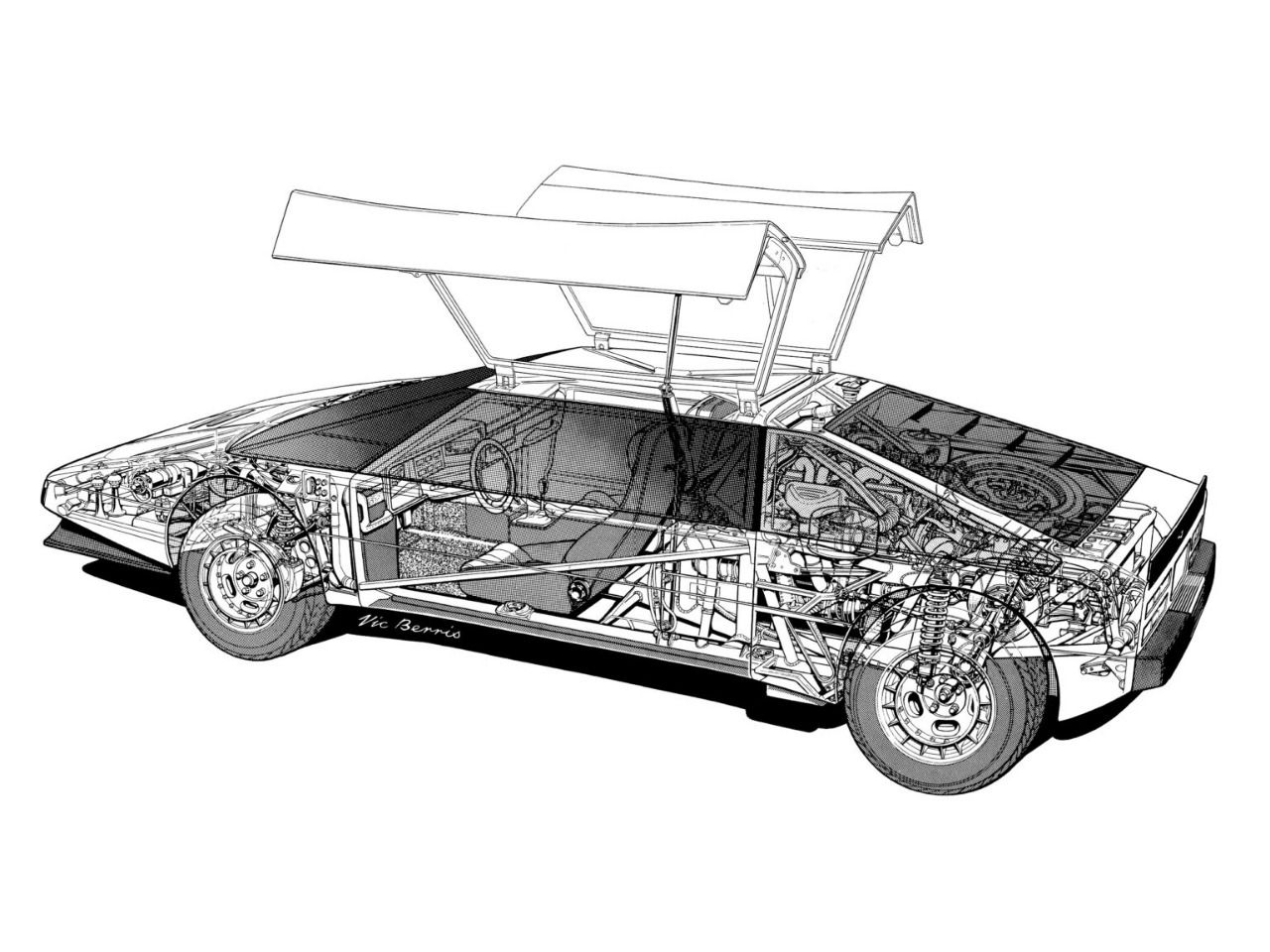 Sketch del Aston Martin Bulldog